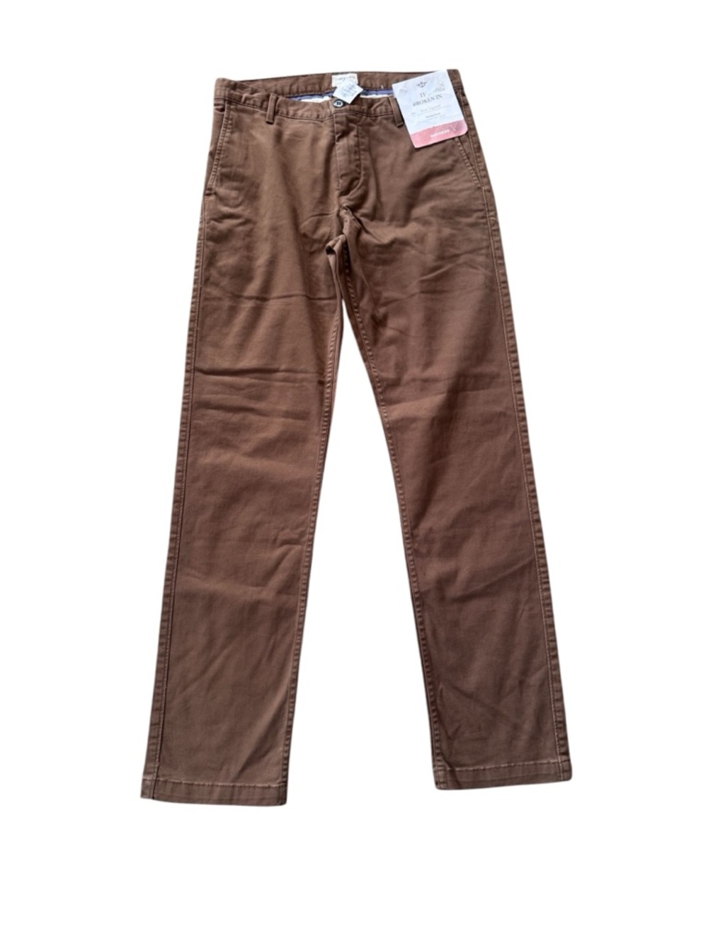 Dockers Broken In Khaki Pants Mens 30x32 Brown Slim Tapered Stretch NWT